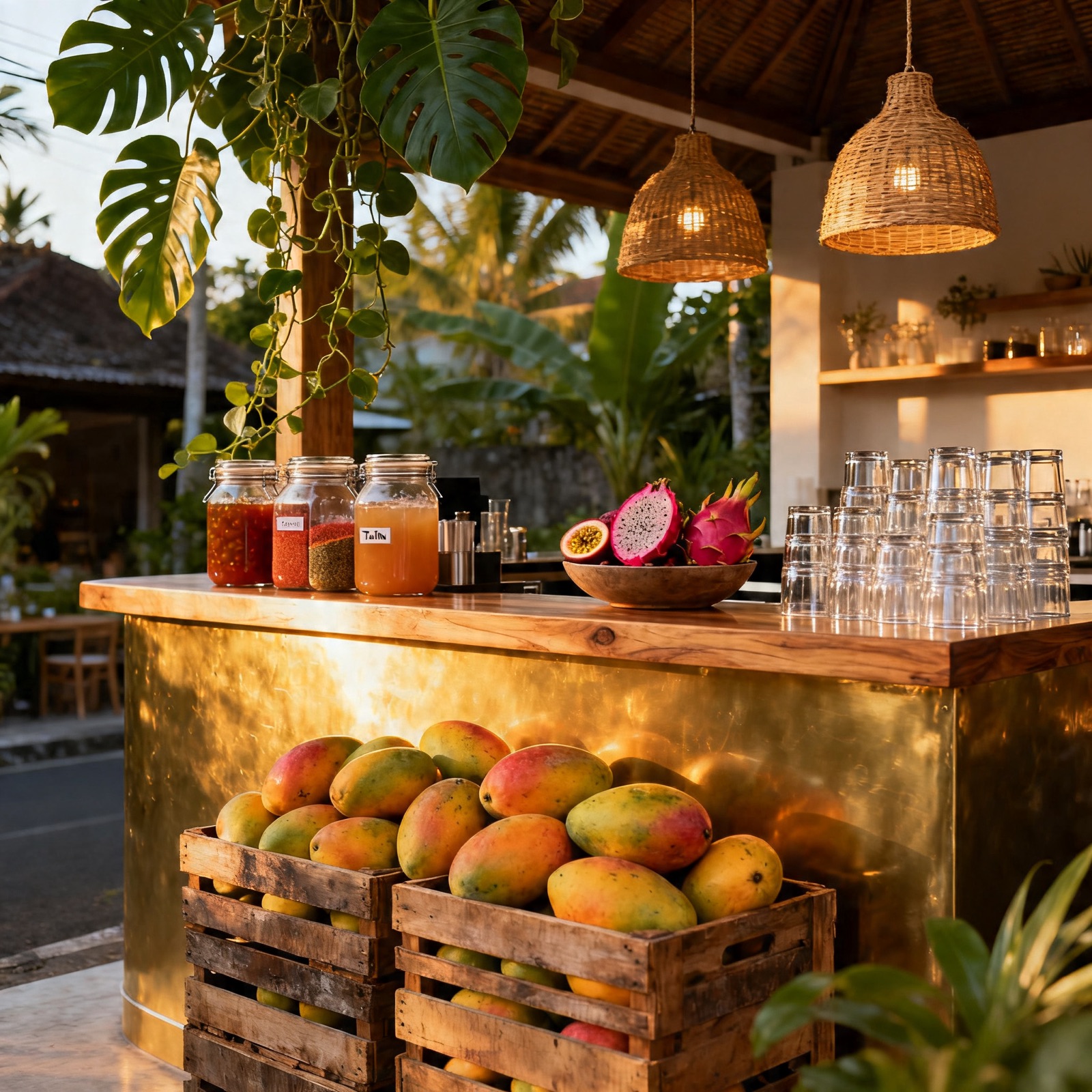 Counter scene in Canggu